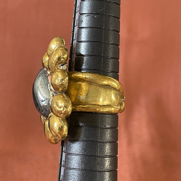 Broze ring win beautiful black stone - Picture 5 of 7